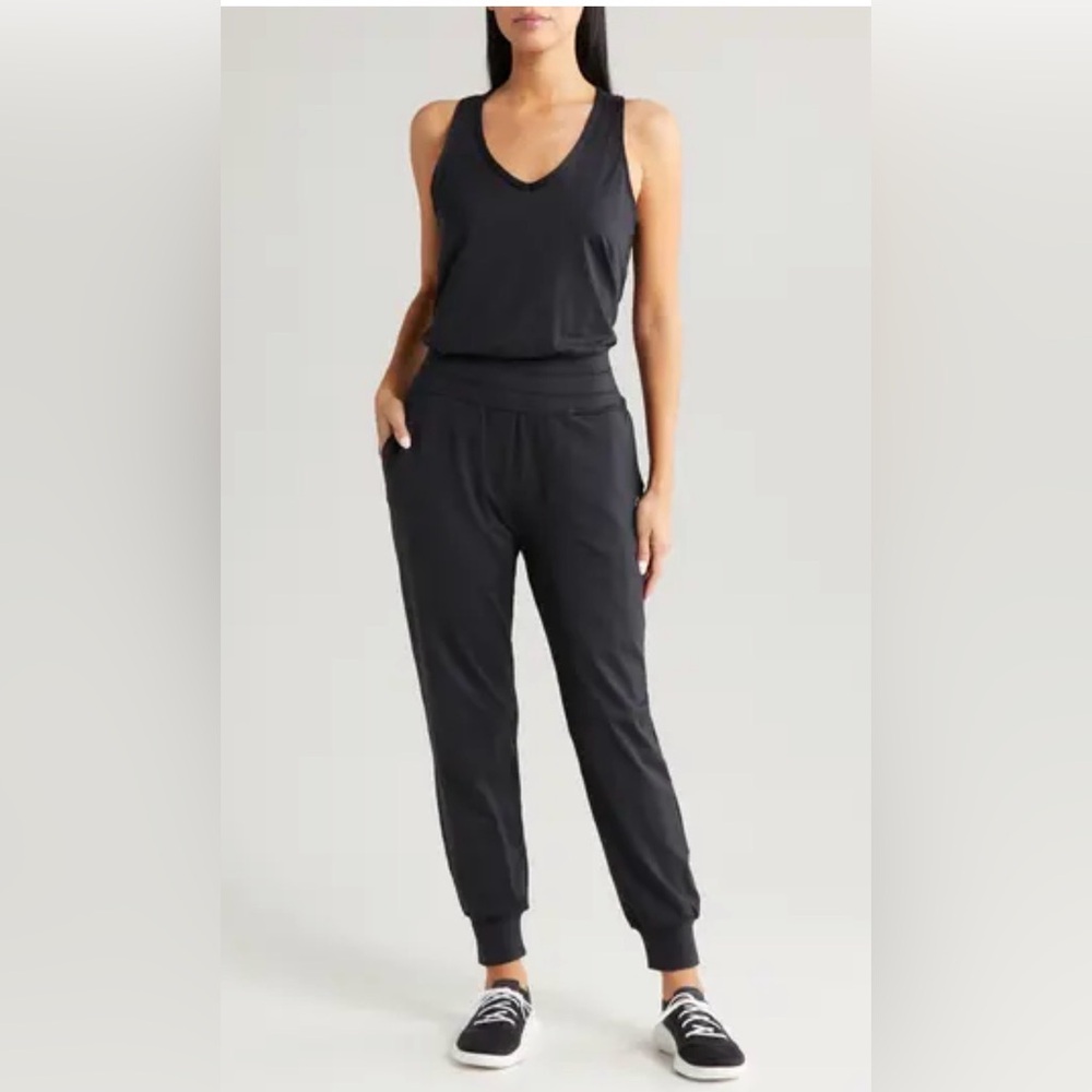 Sweaty Betty Gaia Yoga Jumpsuit urban grey marl Size Medium NWT